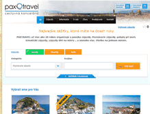 Tablet Screenshot of paxtravel.sk